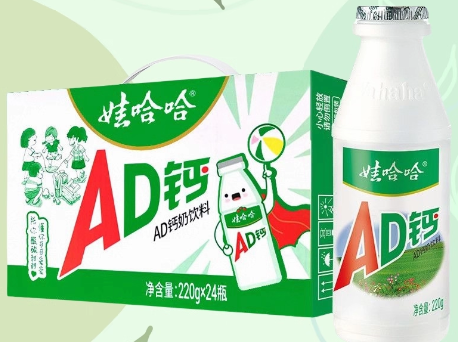娃哈哈AD钙奶220g*24瓶